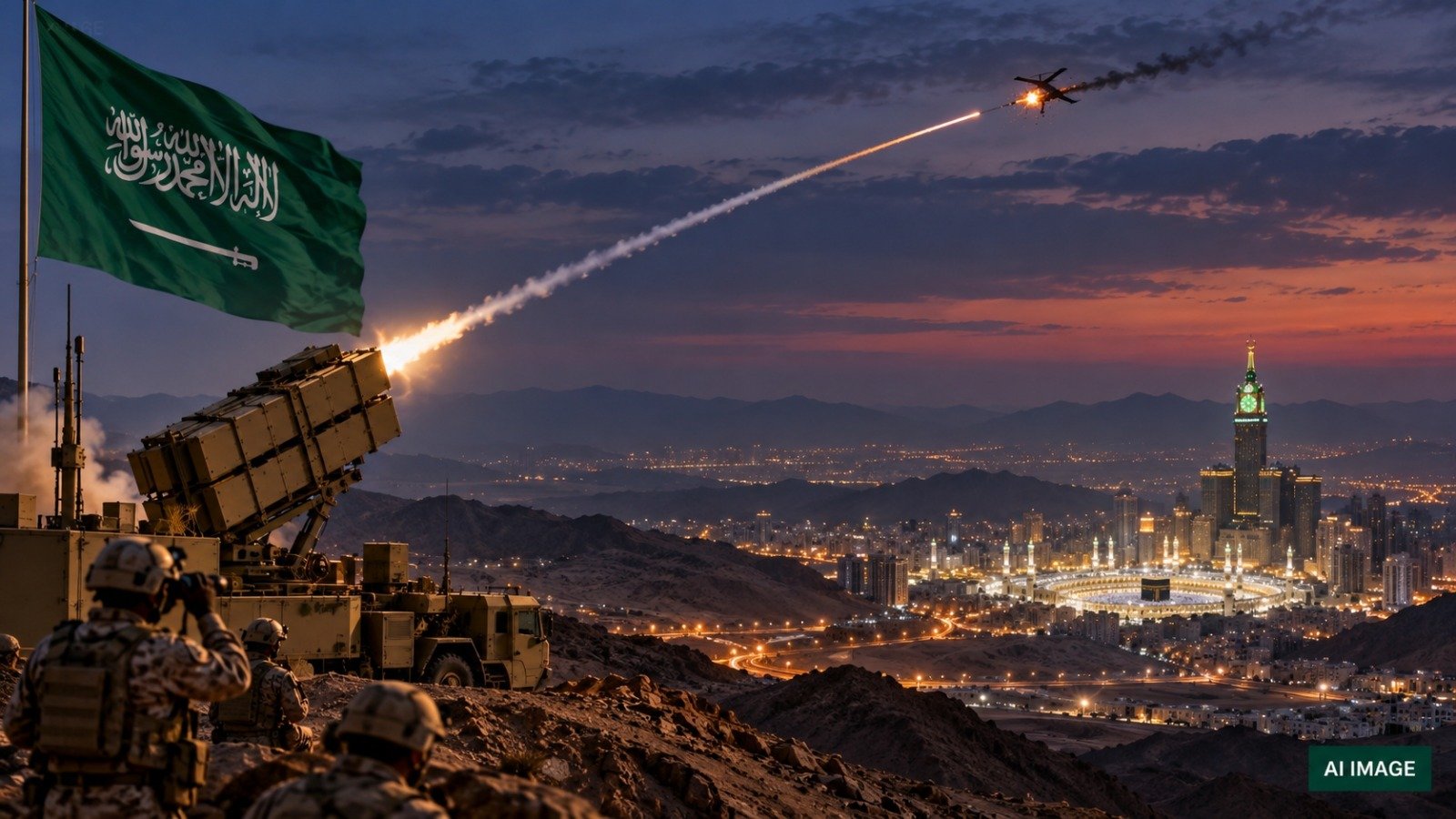 Houthis Exposed After Drone Targeting Makkah Is Intercepted