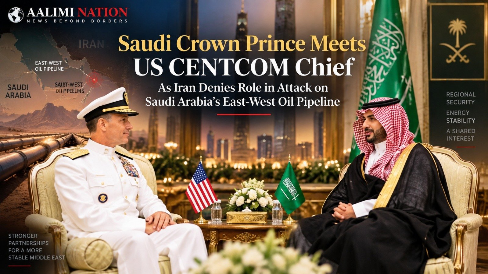 Mohammed bin Salman Meets CENTCOM Chief Amid Iran-Saudi Tensions