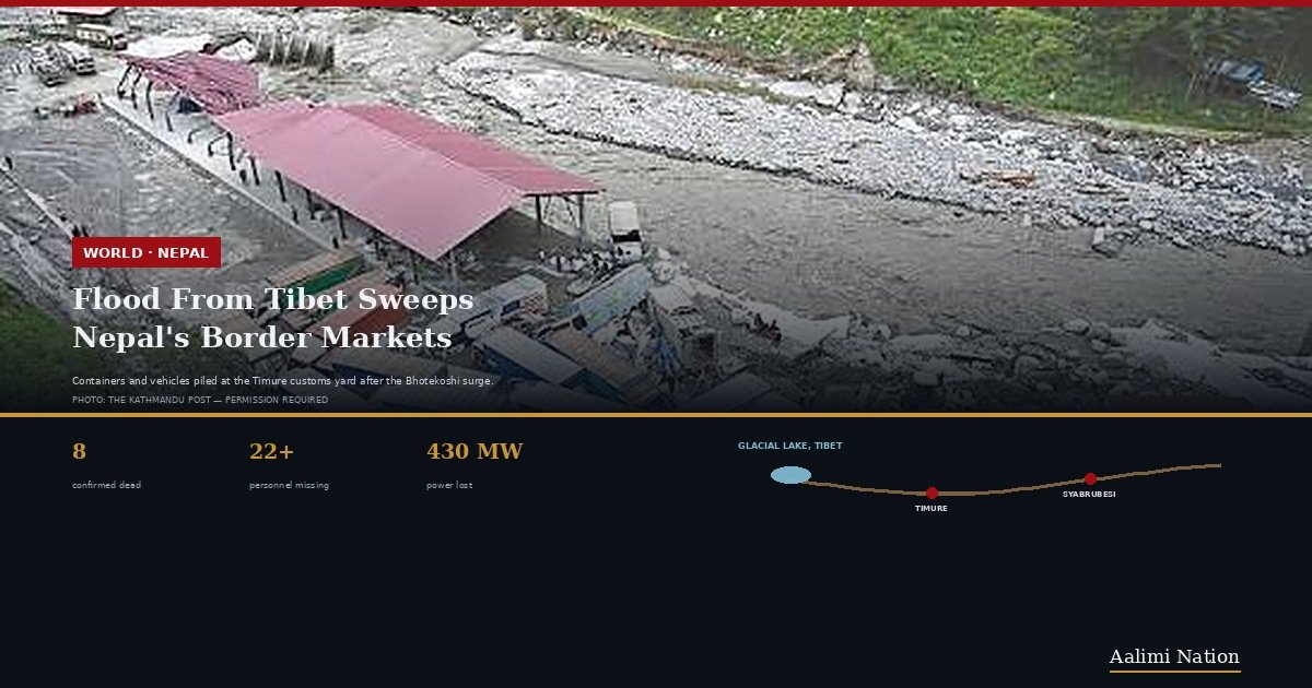 Malaysia Mobilises Efforts to Trace Citizens After Devastating Nepal-China Border Floods